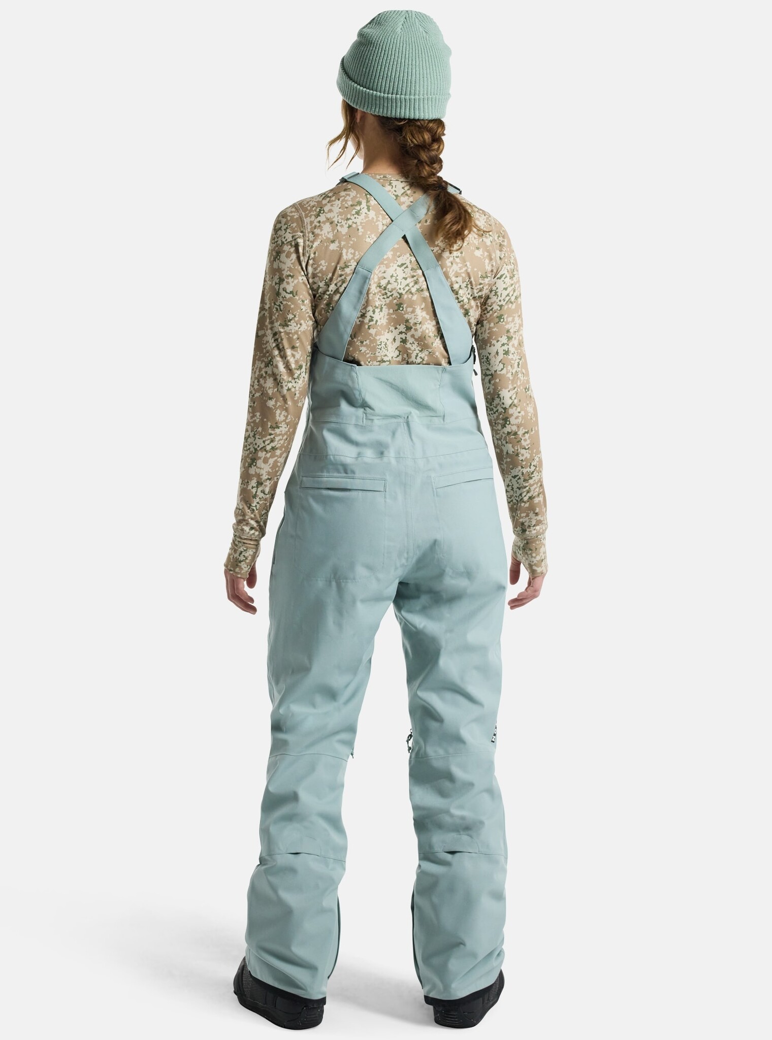Burton W RESERVE BIB PETROL GREEN - Industry Skate & Snow