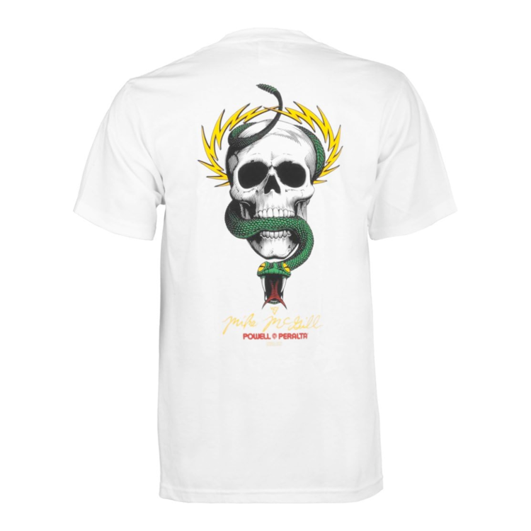 Powell Peralta POWELL PERALTA MCGILL SKULL & SNAKE TEE WHITE