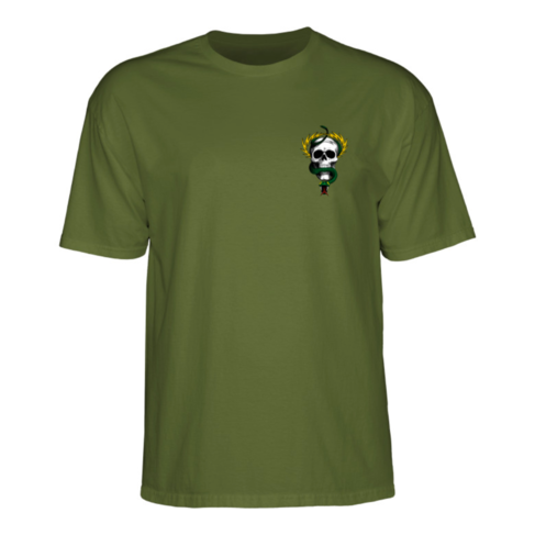 Powell Peralta POWELL PERALTA - MCGILL SKULL & SNAKE TEE GREEN