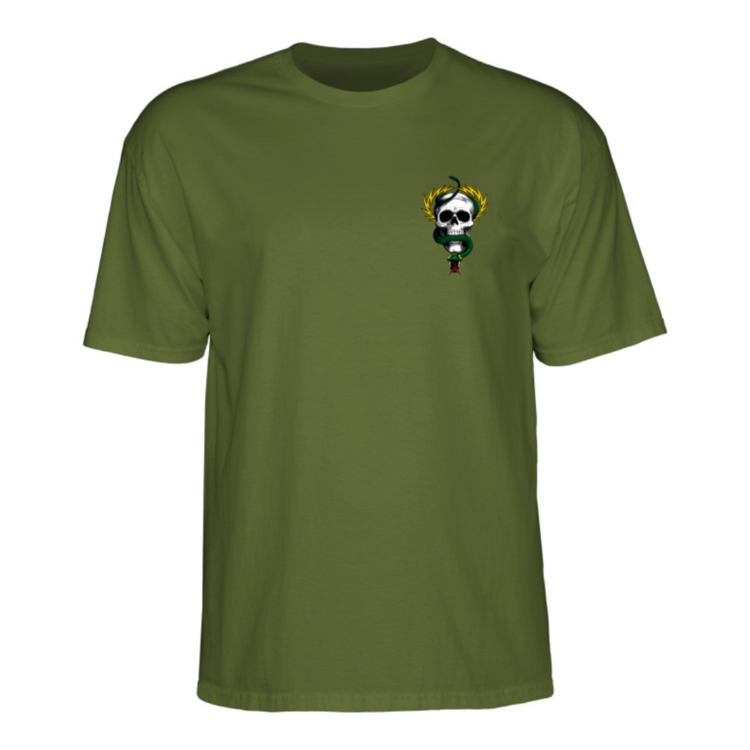Powell Peralta POWELL PERALTA - MCGILL SKULL & SNAKE TEE GREEN