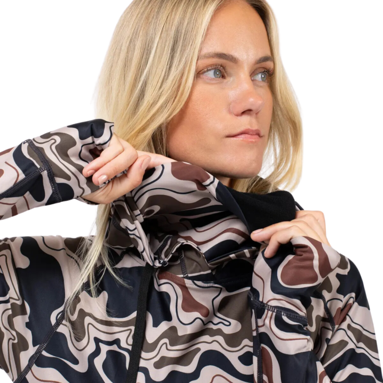 EIVY Eivy ICECOLD HOODIE TOP CURVE CAMO