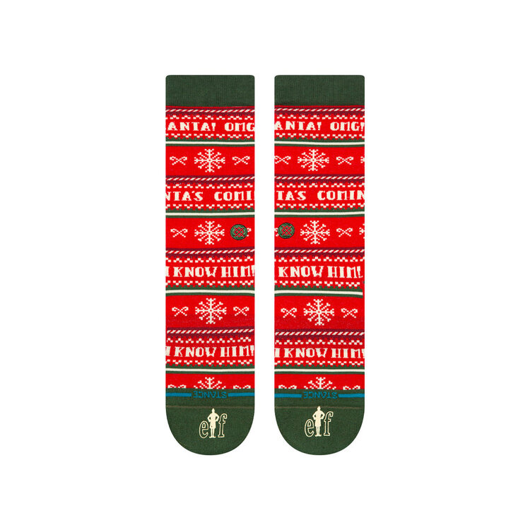 Stance Stance ELF X STANCE I KNOW HIM CREW SOCKS