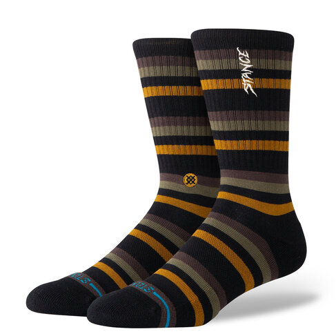 Stance Stance SLIPPING CREW SOCKS BLACK