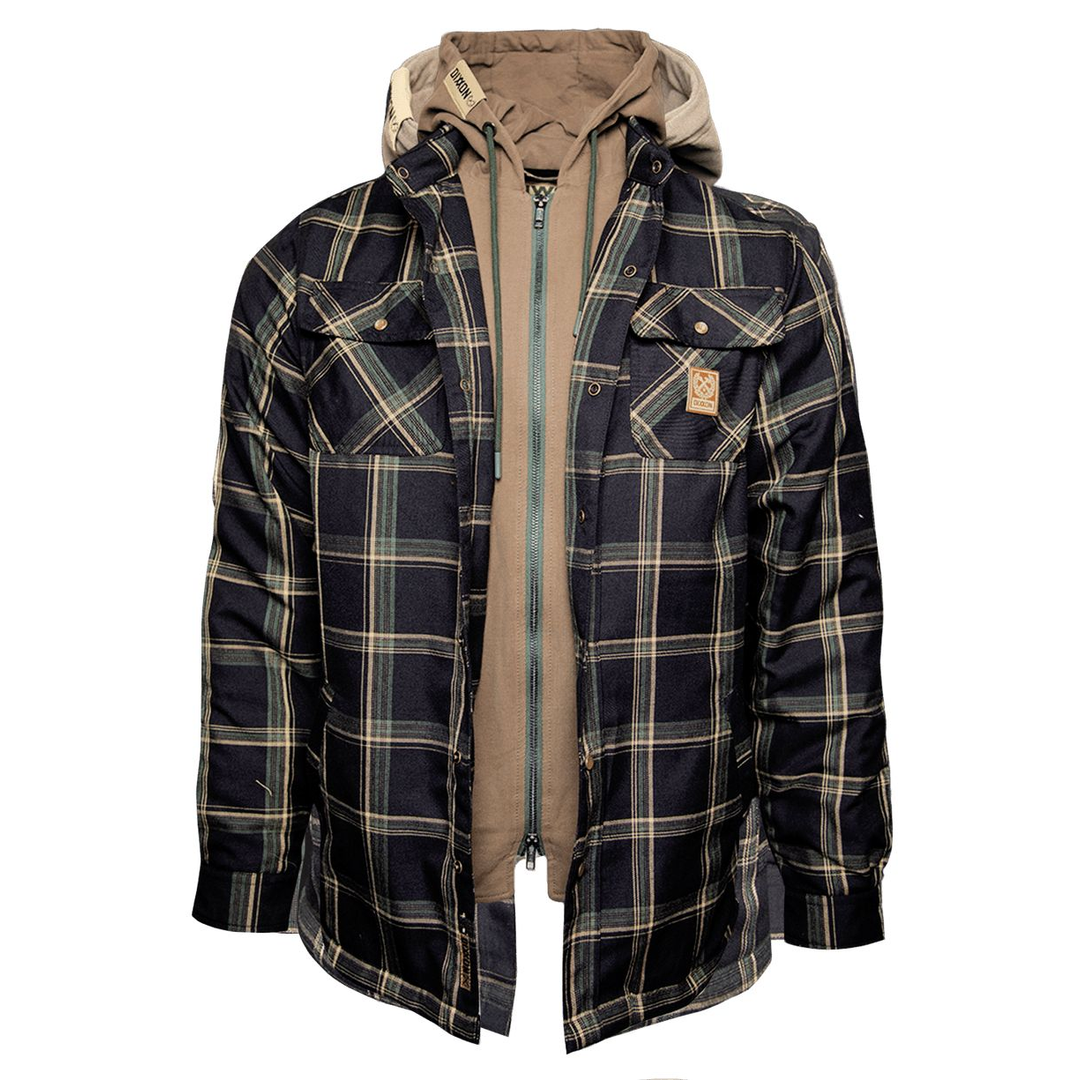 DIXXON EDC HOODED FLANNEL JACKET - MENS - Industry Skate & Snow