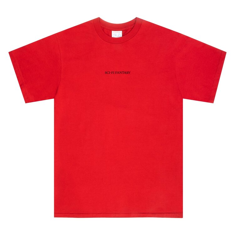 SCI FI FANTASY TINY CLASSIC LOGO TEE RED