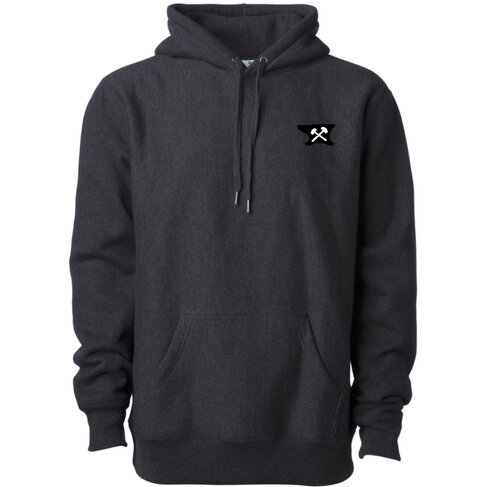 Industry INDUSTRY ANVIL HEAVY WEIGHT HOODY - BLACK HEATHER