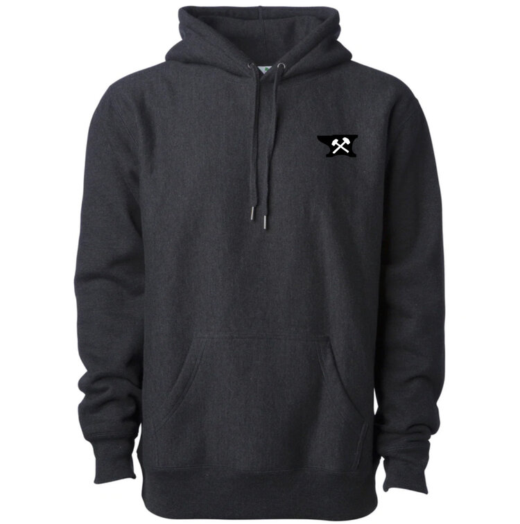 Industry INDUSTRY ANVIL HEAVY WEIGHT HOODY - BLACK HEATHER