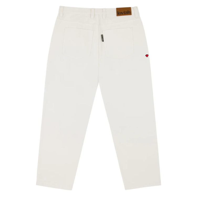 Loviah LOVIAH 1990 BAGGY DENIM PANTS DYE SAND BLEACH WASH