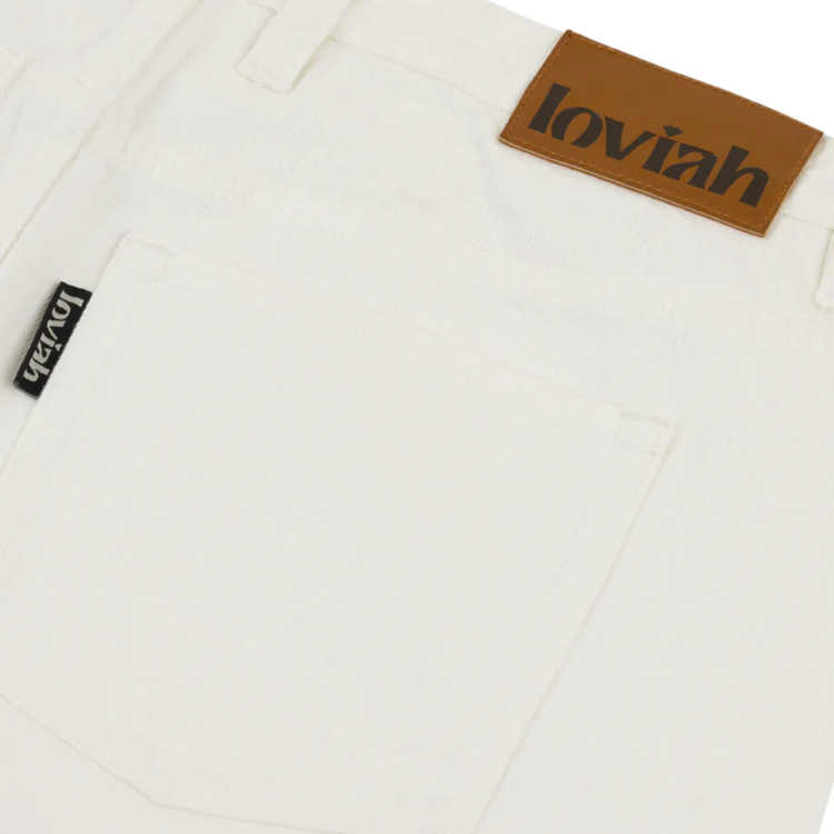 Loviah LOVIAH 1990 BAGGY DENIM PANTS DYE SAND BLEACH WASH