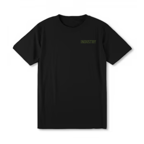 Industry INDUSTRY DOUBLE STANDARD T-SHIRT BLACK/ARMY