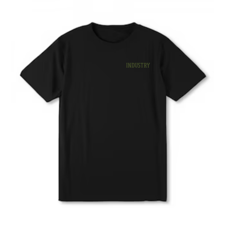Industry INDUSTRY DOUBLE STANDARD T-SHIRT BLACK/ARMY