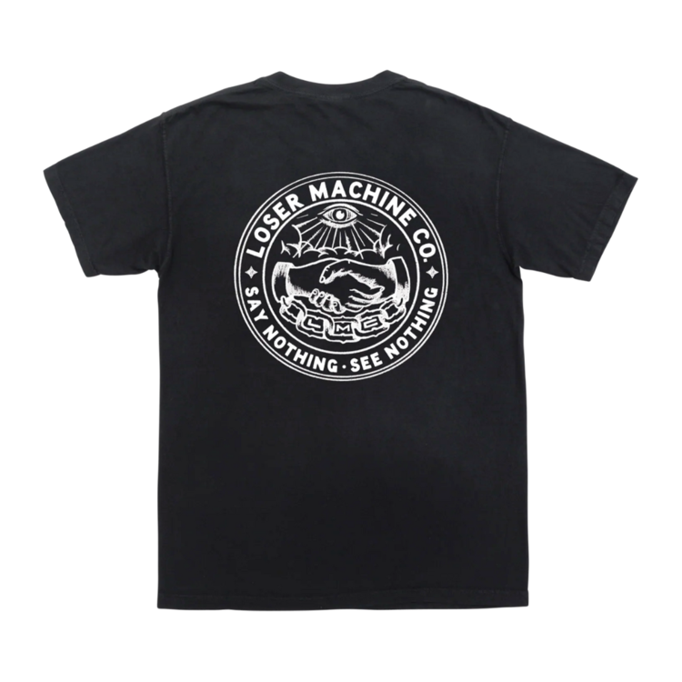 LOSER MACHINE Loser Machine SECRET SOCIETY POCKET TEE BLACK
