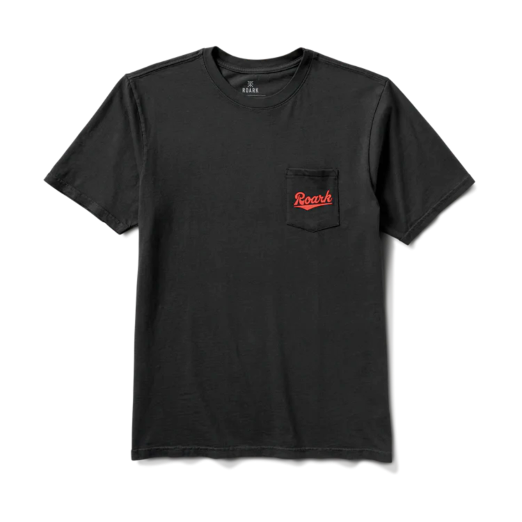 Roark ROARK DIAMOND SCRIPT POCKET TEE BLACK