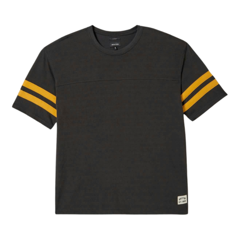 Brixton Brixton VINTAGE FOOTBALL MESH JERSEY WASHED BLACK/RAY FLOWER