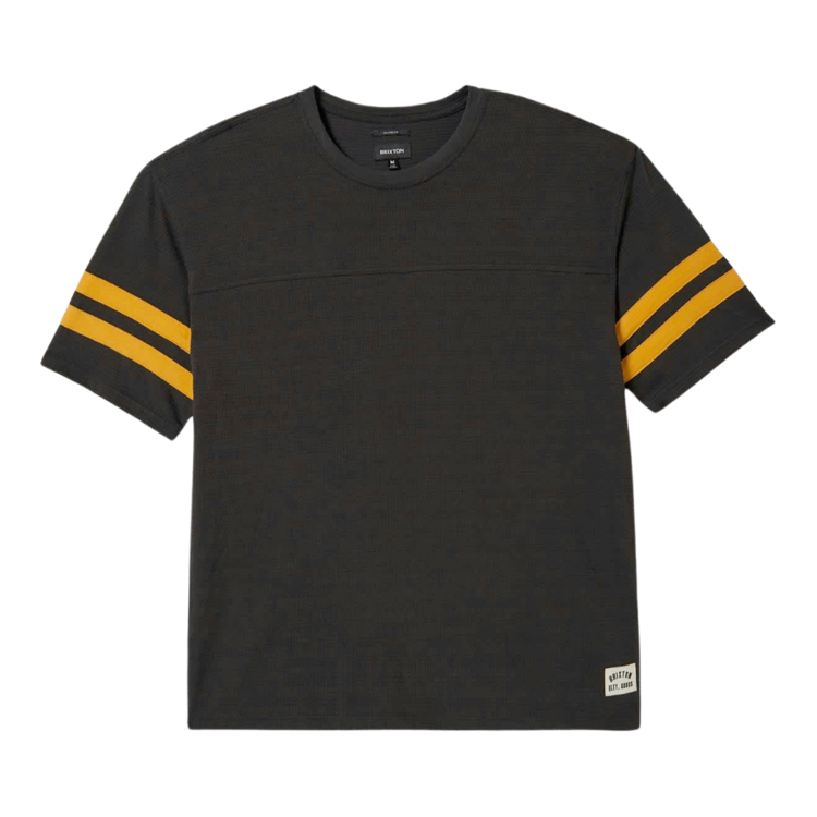 Brixton Brixton VINTAGE FOOTBALL MESH JERSEY WASHED BLACK/RAY FLOWER