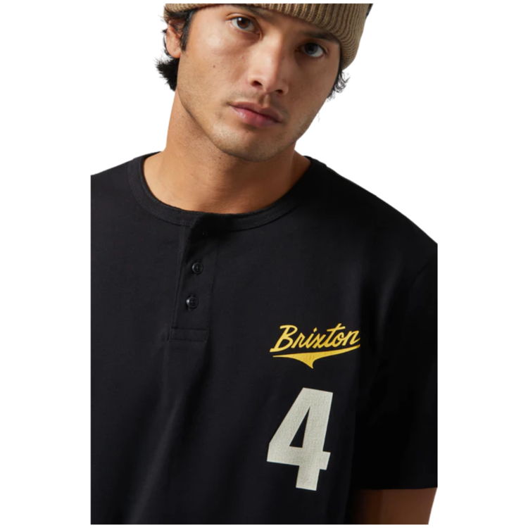 Brixton Brixton THE LEAGUE BASEBALL TEE BLACK/BLACK
