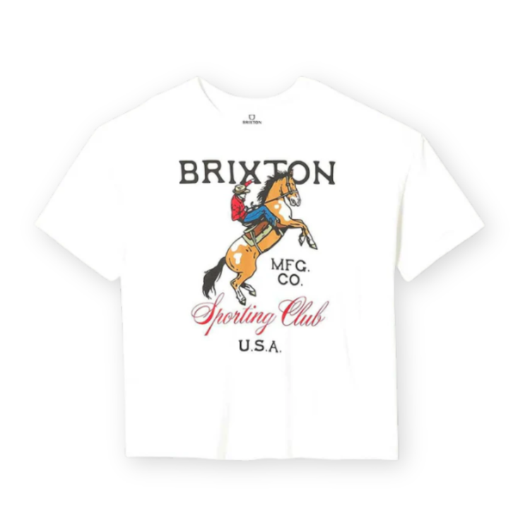 Brixton Brixton SPORTING CLUB OVERSIZED BF TEE WHITE