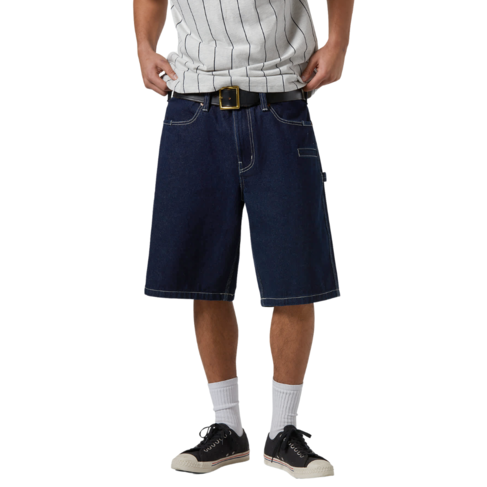 Brixton Brixton BUILDERS CARPENTER BAGGY SHORT RINSE DENIM