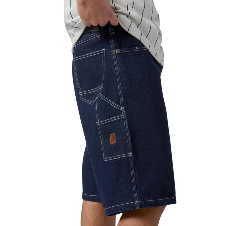Brixton Brixton BUILDERS CARPENTER BAGGY SHORT RINSE DENIM
