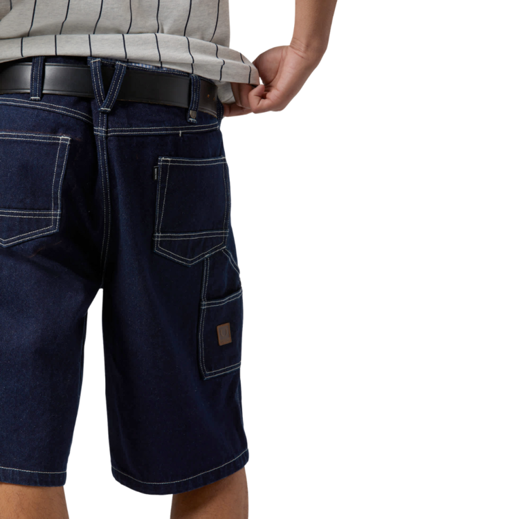 Brixton Brixton BUILDERS CARPENTER BAGGY SHORT RINSE DENIM