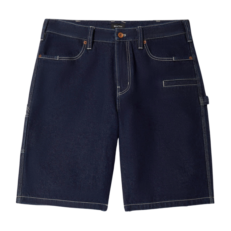 Brixton Brixton BUILDERS CARPENTER BAGGY SHORT RINSE DENIM