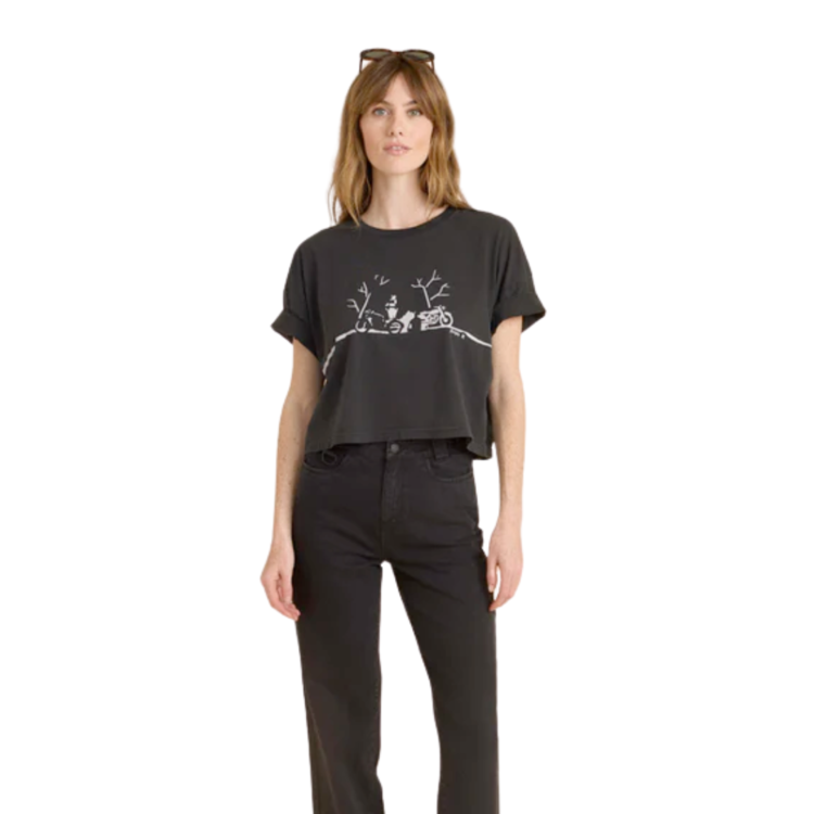 Roark ROARK NIGHT RIDE CROPPED BOXY FADED BLACK