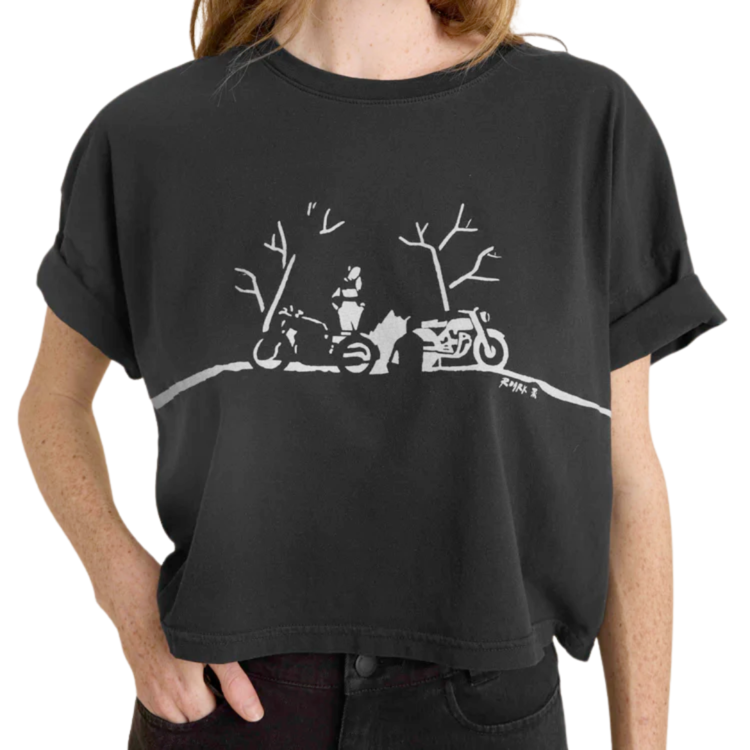 Roark ROARK NIGHT RIDE CROPPED BOXY FADED BLACK