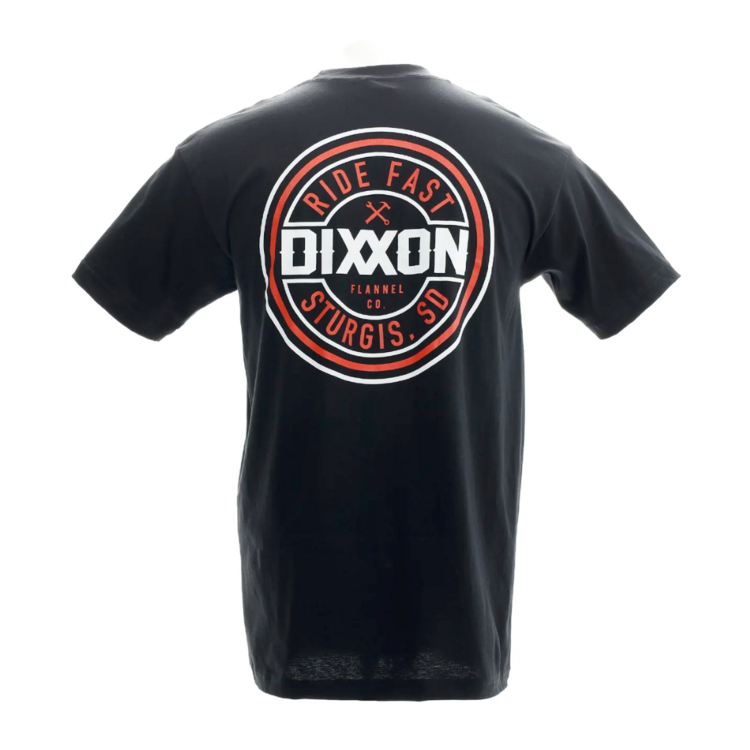DIXXON DIXXON STURGIS RIDE FAST CORPO TEE BLACK