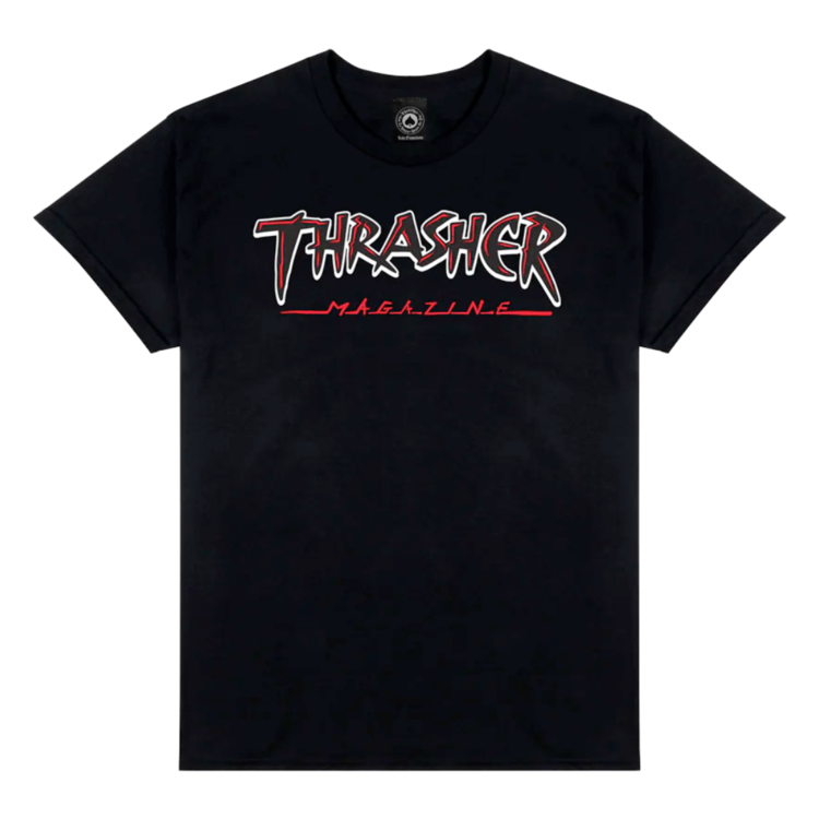 Thrasher THRASHER SLASH T-SHIRT BLACK