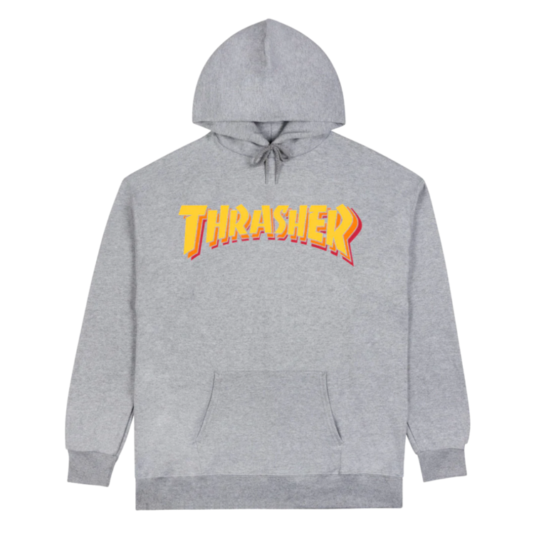 Thrasher THRASHER STACKED HOODIE GREY