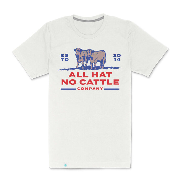 SENDERO SENDERO ALL HAT NO CATTLE T-SHIRT VINTAGE WHITE
