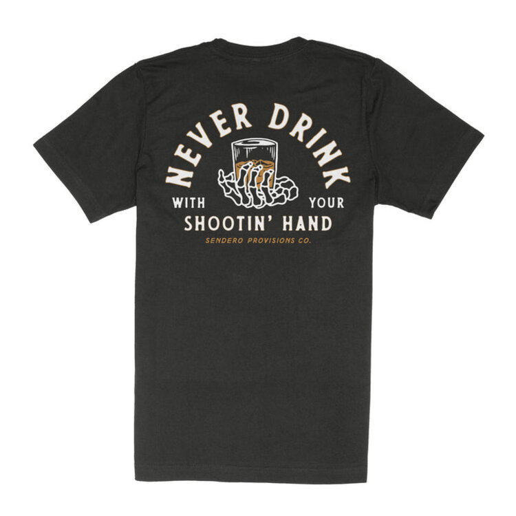 SENDERO SENDERO SHOOTIN' HAND T-SHIRT BLACK