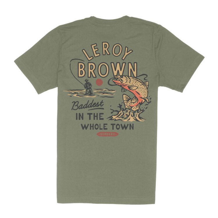 SENDERO SENDERO LEROY BROWN T-SHIRT SAGE
