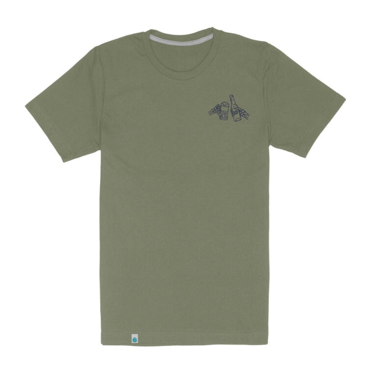 SENDERO SENDERO SHOOTIN' HAND SALUD T-SHIRT SAGE
