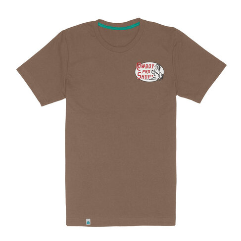 SENDERO SENDERO COWBOY PRO SHOP T-SHIRT LIGHT BROWN