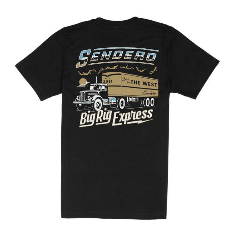 SENDERO SENDERO BIG RIG T-SHIRT BLACK