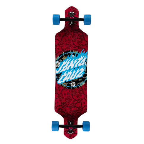 Santa Cruz SANTA CRUZ DROP THRU FLORAL FLAME DOT 9x36