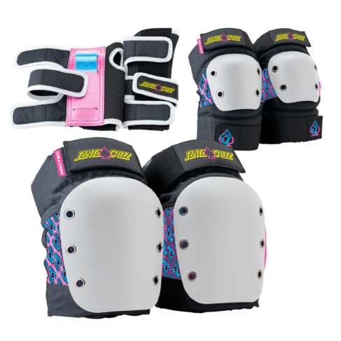 Pro-Tec PRO-TEC STREET ADULT 3 PACK PAD SET SANTA CRUZ