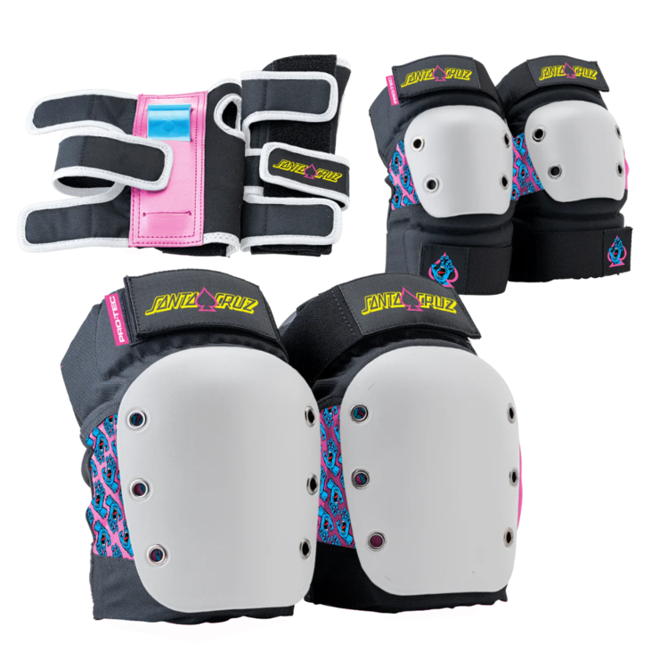 Pro-Tec PRO-TEC STREET ADULT 3 PACK PAD SET SANTA CRUZ