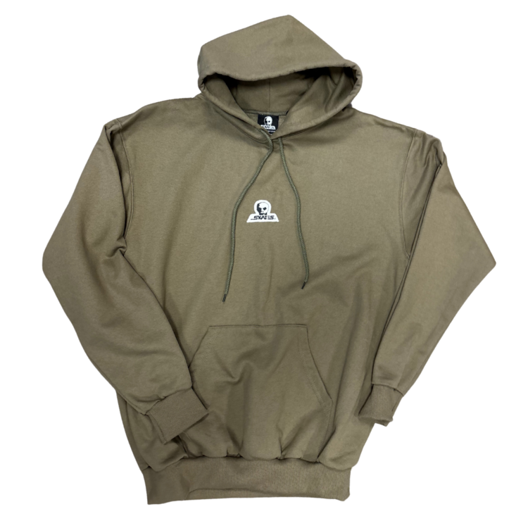 SKULL SKATES SKULL SKATES SKULL HOOD LOGO PATCH GREEN