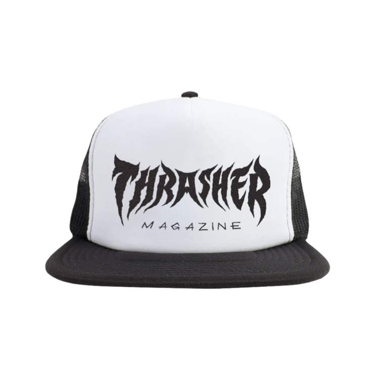 Thrasher THRASHER METAL TRUCKER HAT BLACK/WHITE