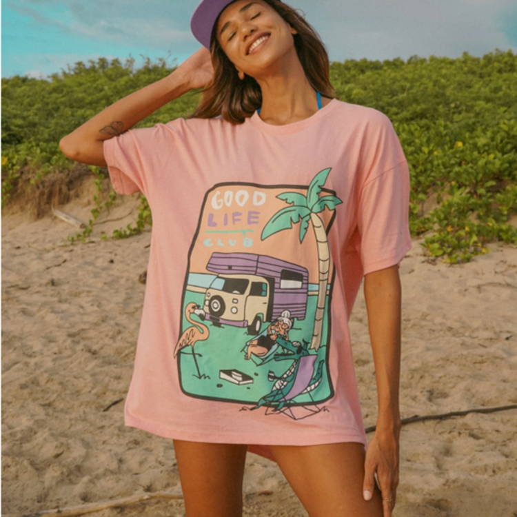 NOTICE THE RECKLESS NOTICE THE RECKLESS GOOD LIFE OVERSIZED TEE