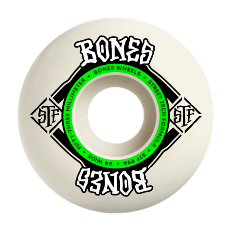 BONES BONES STF WHEELS V4 WIDE 99A 54MM - NATURAL