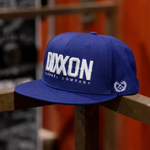 DIXXON DIXXON WHITE LOGOTYPE SNAPBACK BLUE