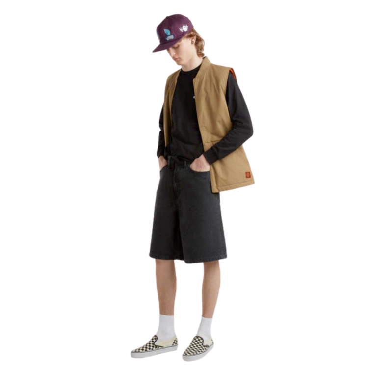 Vans Vans M CHECK-5 BAGGY DENIM SHORT WASHED BLACK
