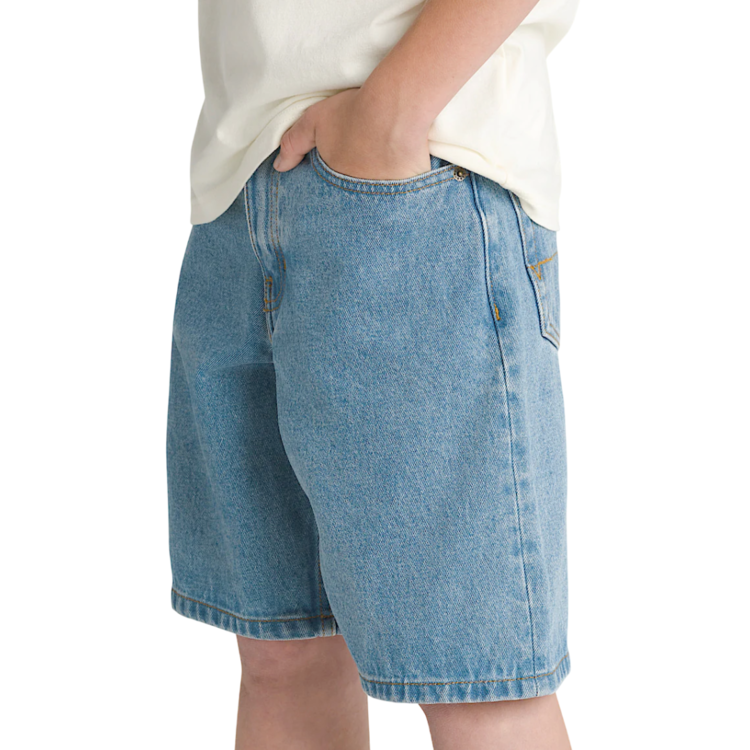 Vans Vans B CHECK-5 BAGGY DENIM SHORT STONEWASH BLUE