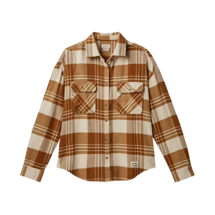Brixton Brixton BOWERY W CLASSIC FLANNEL WASHED COPPER/WHITECAP