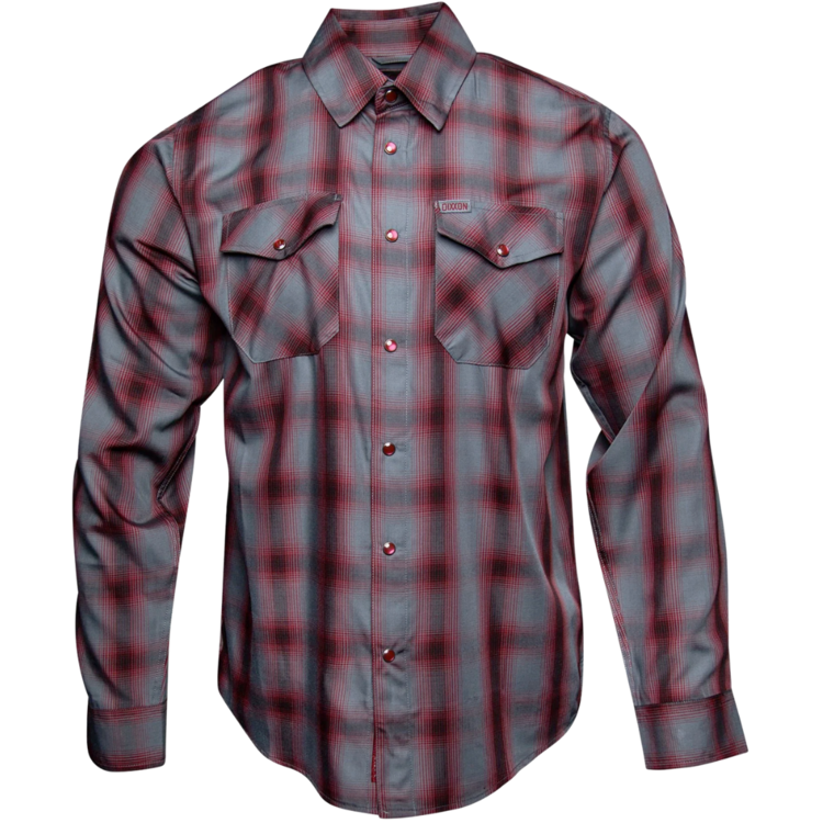 DIXXON DIXXON THE RAGE LS BAMBOO GREY MAROON