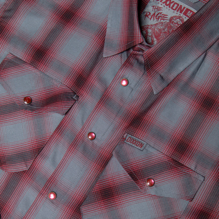 DIXXON DIXXON THE RAGE LS BAMBOO GREY MAROON