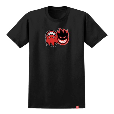 Spitfire Spitfire ETERNAL FILL SS TEE BLACK W/ RED, BLACK & WHITE PRINT